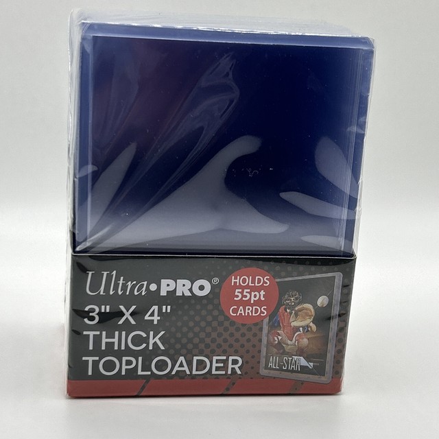 Ultra Pro 3X4 Thick 55pt Toploaders 1 Pack of 25 for up to 55pt Cards Ultra Pro 3X4 Thick 55pt Toploaders 1 Pack of 25 for up to 55pt Cards