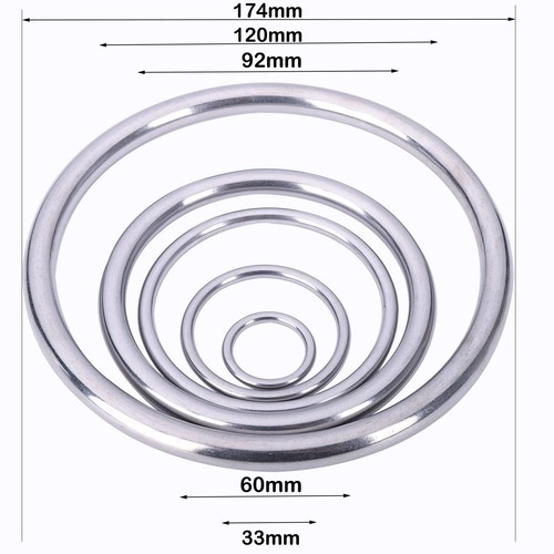 12 Stück Metall O Ringe 1 Zoll Schwerlast 304 Edelstahl geschweißt O Ring Multi - Bild 5 von 8
