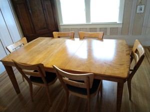 Details About Heywood Wakefield Dining Room Set Dogbone Chairs Details About Heywood Wakefield Dining Room Set Dogbone Chairs