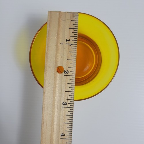 Candelabros Tealight de vidrio naranja brillante rojo brillante en luz UV - Imagen 6 de 8