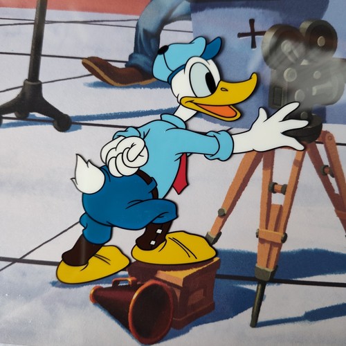 MAGIC OF DISNEY HAND PAINTED ANIMATION GALLERY CEL TAILOR MADE DONALD DUCK 2012 - Picture 5 of 6