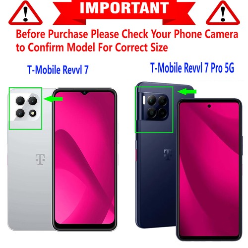For T-Mobile Revvl 7 Pro 5G/Revvl 7 5G Case Phone Cover + Tempered Glass - Picture 10 of 42