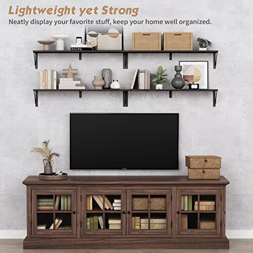 Floating Shelves 36 Inches Long 8 Inch Deep Set Of 3 Large Wall Shelf For Bedroo - Picture 2 of 7
