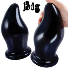 Huge Anal Butt Plug Dilator Smooth Anal Dildo Female Masturbation Dildo Spiral