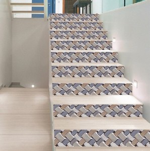 3d Retro Bricks 11 Tile Marble Stair Risers Decoration Mural Vinyl