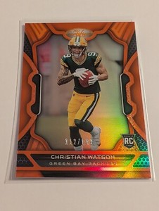 2022 Panini Certified Christian Watson Rookie Orange /149