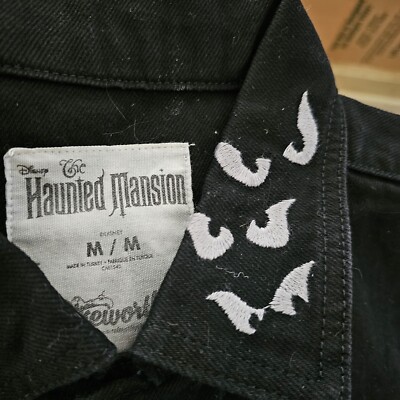 【注目コラボ】Cakeworthy x HauntedMansionレオタ ジージャン Cakeworthy Haunted Mansion Madame Leota Black Denim Jacket