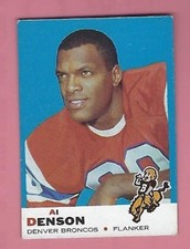              1969 TOPPS AL DENSON FOOTBALL CARD #110 EX  FREE SHIPPING 