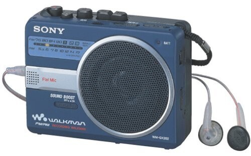 Sony WM-GX202 Recording Walkman Radio Cassette Recorder schwarz aus Japan - Bild 1 von 1