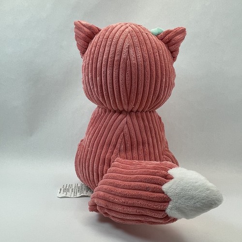 CIRCO Fox Plush Coral Pink Corduroy Stuffed Animal Pillow Toy 14” 2015 Target - Picture 5 of 9