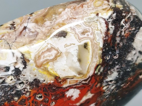Natural Beautiful Mexican Crazy Lace Agate Geode Crystal Healing Sphere Palm - Picture 9 of 10