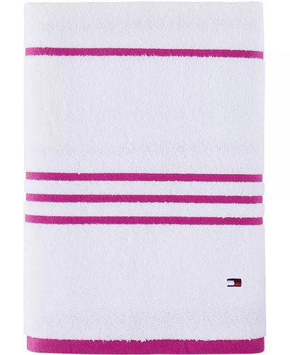 NEW TOMMY HILFIGER MODERN AMERICAN 30 X 54 Cotton Bath Towel-CHOOSE YOUR COLOR! - Picture 4 of 5