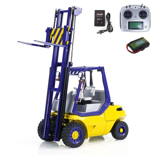 I6S Radio RC Hydraulic Forklift 1/14 Metal Wheeled Transfer Car RTR Folk Lift - Picture 2 of 13