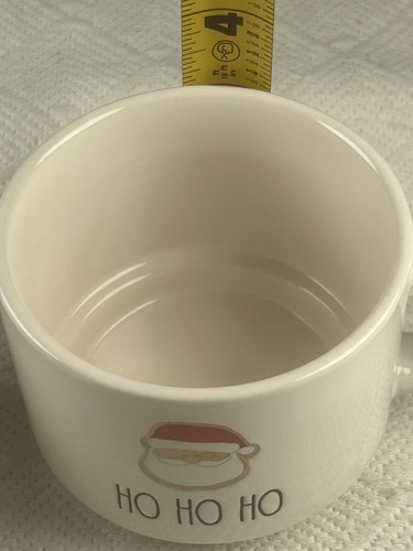 Colección artesanal Rae Dunn de magenta (2) tazas de café/té apilables “HO HO HO” - Imagen 15 de 18