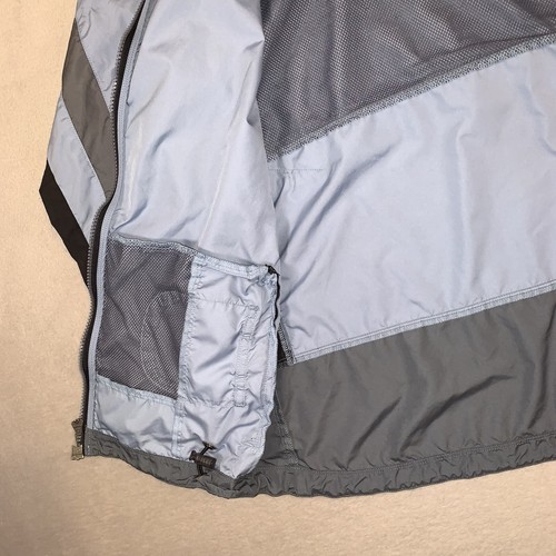 Vintage Nike Jacket Womens Medium Blue Full Zip Windbreaker Track Run 90s 2000s - Picture 10 of 20