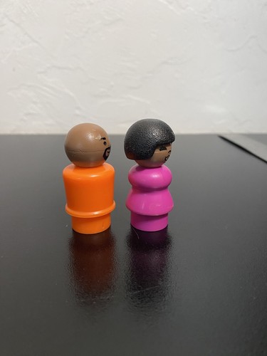 Vintage Fisher Price Little People Sesame Street Gordon & Susan Figures Toys B - Picture 4 of 5