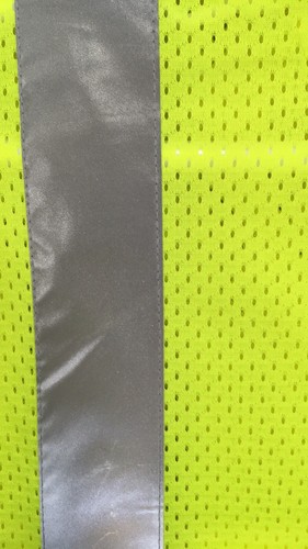 Chaleco de seguridad amarillo neón cremallera piedra angular tipo R clase 2 bolsillos reflectantes - Imagen 8 de 8