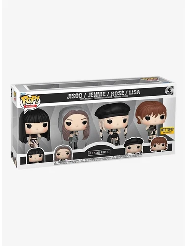 Funko Pop! Rocks BLACKPINK 4-Pack Vinyl Figure Set HT Exclusive FP88 Black Pink