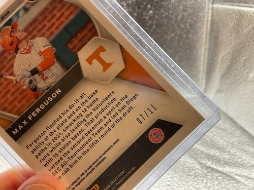 2021 Panini Prizm Draft Picks Max Ferguson Red Pulsar Prizm #7/11 - Picture 5 of 5