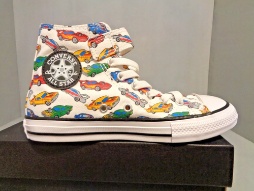 Converse Little Kid's High Tops Chuck Taylor Easy-On Cars NIB New Sizes A04743F - Picture 6 of 6