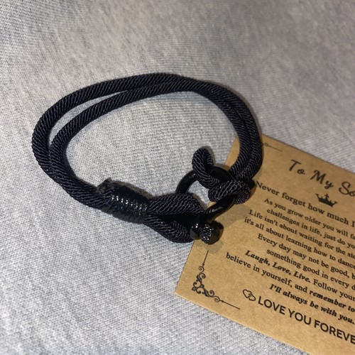 Fathers Day Gift from Son for Dad To My Son Bracelet Gifts from Dad, Father S... - Picture 2 of 3