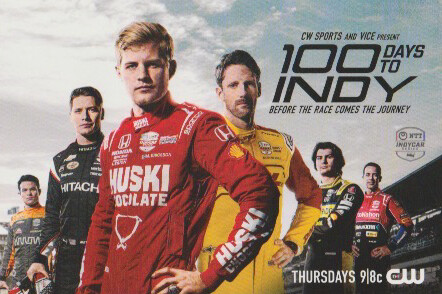 2023 100 Tage bis Indy Hero Karte ERICSSON NEWGARDEN GROSJEAN O'WARD HERTA HELIO - Bild 1 von 1