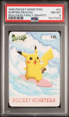 【PSA8】1999年　平成レトロ　シールダスピカチュウ PSA8】1999年 平成レトロ シールダスピカチュウ - メルカリ