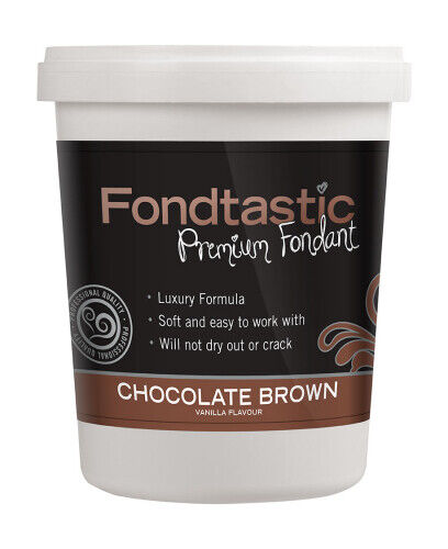Chocolate Brown Colour Vanilla Premium Fondant (908g) Pk 1 - Picture 1 of 1
