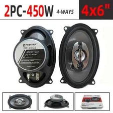 2PCS 4X6 Inch 900W 4-Way Car Hi-Fi Coaxial Speaker Door Audio Full Range Speaker