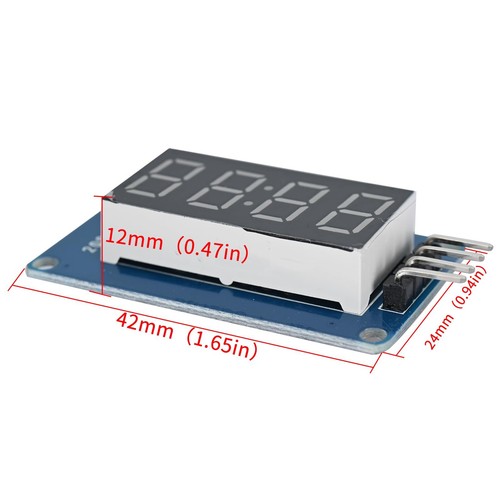 6pcs TM1637 0.36 inch 4-Digit 7-Segment Digital LED Display Module with Clock... - Picture 2 of 7