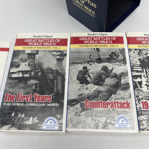 Great Battles of World War II 2 : Victory In The Pacific. 4 VHS Box Set - Picture 4 of 7