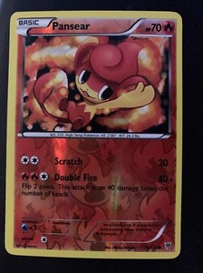 Pansear 19/135 Plasma Storm Common Reverse Holo Pokemon Card