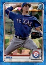 2020 TOPPS BOWMAN CHROME SAPPHIRE TEXAS RANGERS - COLE WINN #BCP-107