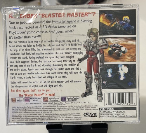Blaster Master Sealed NEW PS1 Factory Sealed MINT‼️ - Picture 2 of 6