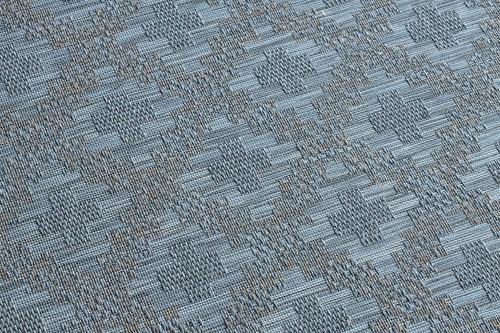 Amazing SISAL RUG "FORT" 36215535 Diamond blue beige hard-wearing easy to clean - Picture 5 of 12