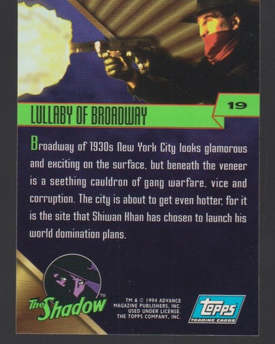 Shadow #19 Lullaby of Broadway 1994 "CRIME FIGHTER" - Bild 2 von 2