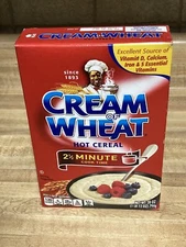 Historic Cream of Wheat Box Full Sealed Box with the Man on Front 2.5 Minute