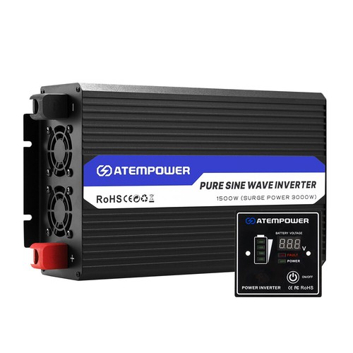 Atem Power Pure Sine Wave Inverter 1500W Max 3000W 12V-240V Car Caravan Camping - Picture 12 of 12