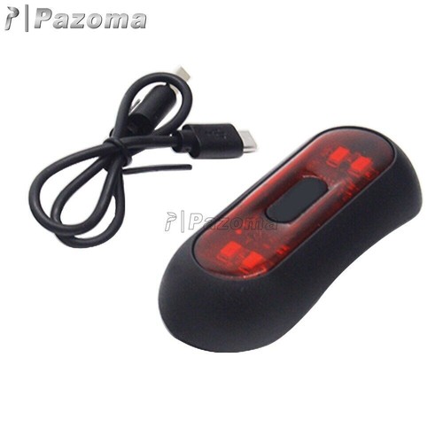 Casco de motocicleta intermitente de advertencia noche USB luz de carga señal de conducción de seguridad - Imagen 8 de 8