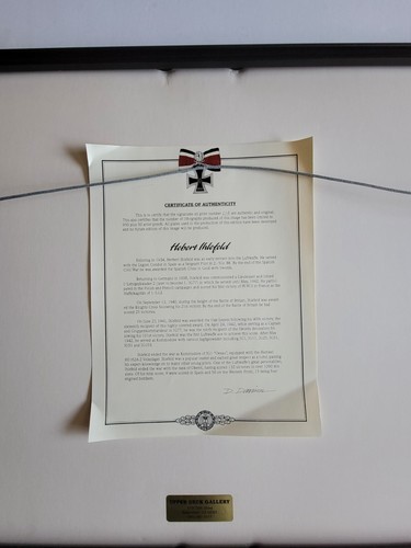 SIGNED BY PILOT AND ARTIST 214/950 HERBERT IHLEFELD-HEINKEL HE 162 A-2 WWII AIR - Picture 3 of 6