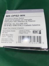New Lutron Maestro Motion Sensor Switch MS-OPS2-WH Occupancy Vacancy Sensor