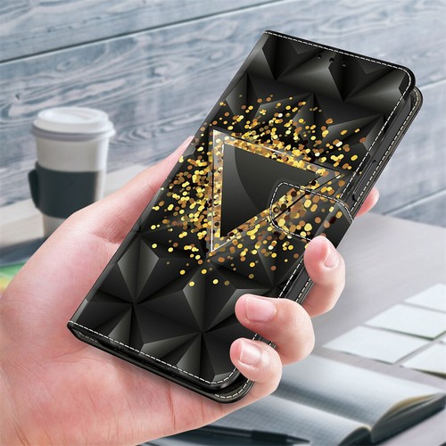 Phone Case Cover for Samsung S24 S23 S22 Painted PU Leather Flip Wallet Case - 第 10/28 張圖片