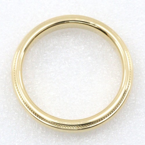 TIFFANY&Co. Bague Milgrain K18 vente en gros or jaune #4,3 (taille US) 3,7 g femme