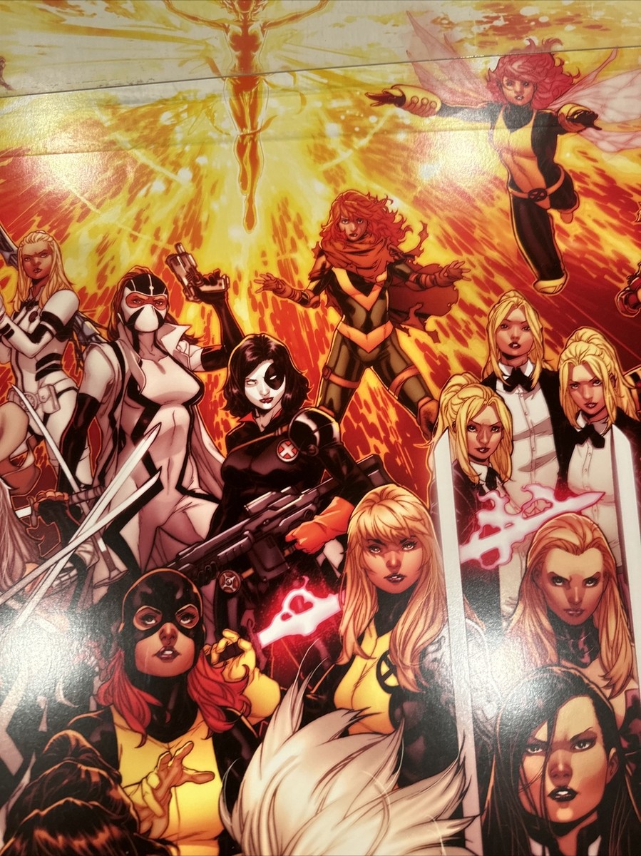 MARK BROOKS Signed X-MEN RESPECT Art Poster STORM ROGUE EMMA