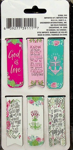 Set of 6 Inspirational Magnetic Bookmarks (Magnetic Bookmarks) 2021 - Imagen 2 de 2