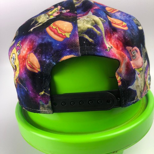 Nickelodeon Cap Hat Adult Spongebob Patrick Dinosaur Print Galaxy Snapback - 第 3/8 張圖片