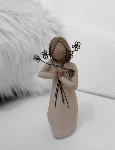 Schöne Willow Tree Friendship Figur 2004 von Susan Lordi Mädchen mit Blumen - Bild 2 von 7