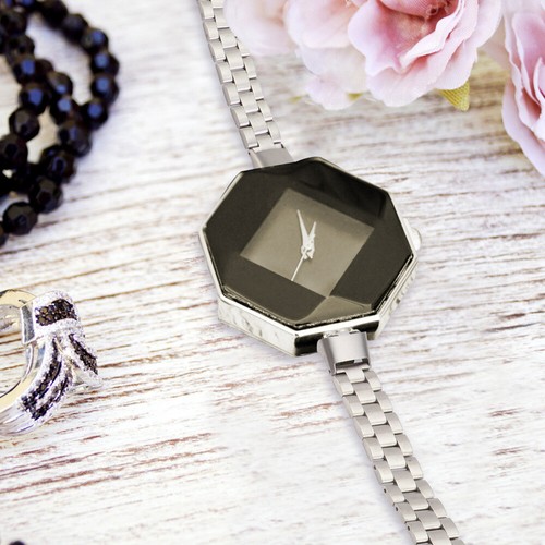 Heavy Duty Uhr Band Metall Ersatz Armband Strass Uhr Band Uhr Armband - 第 5/12 張圖片