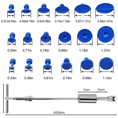 Car Body Paintless Dent Repair Puller Remover Kit Dint Hail Damage Lifter Tools - Bild 9 von 61