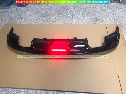 Gloss Black Rear Bumper Diffuser Lip Spoiler Kits For Chevrolet Malibu 2016-2021 - Picture 11 of 11
